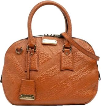 Burberry Pre-owned Handbags, female, Orange, Size: ONE SIZE Pre-owned Vintage Handbag