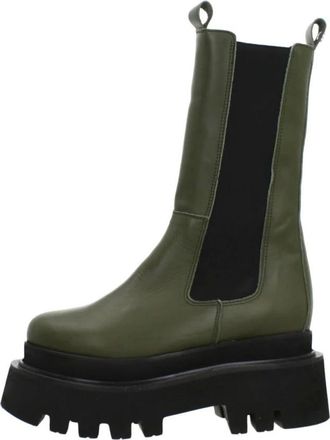 Yellow Bot&iacute;n Chelsea Cleveland - Shoes - Mujer - Verde - 39 EU