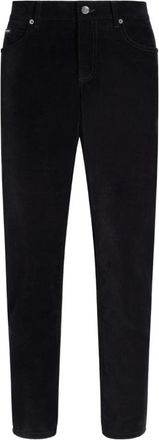 Dolce & Gabbana Katoen en Kasjmier Regular Broek - Heren - Slim Fit Broeken - Zwart - XL - Katoen - Broeken