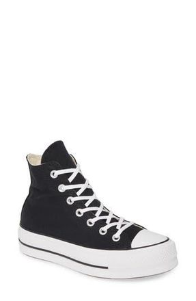 Converse Chuck Taylor All Star Lift High Top Platform Sneaker in Black/white/white at Nordstrom Rack, Size 6