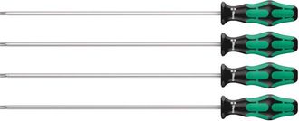 Wera 367/4 torx hf Assortimento di giraviti Kraftform Plus con ritegno vite, 4 pezzi - Wera