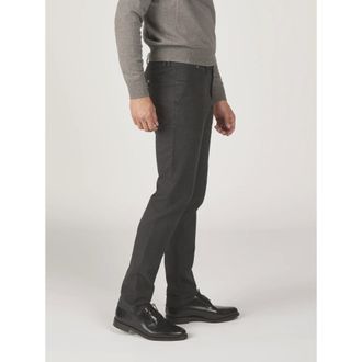 Zilton Slim-fit Broek - Heren - Broeken - Grijs - Maat: W35 L34 Leer