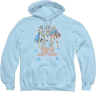 Gildan DC Comics Girls Do It Better Adult Pull Over Hoodie / Hooded Sweatshirt