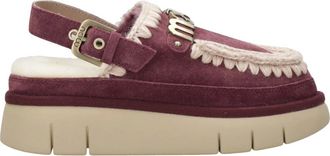 Mou Schoenen, Dames, Paars, 41 EU, Wol, Sabot Sandalen