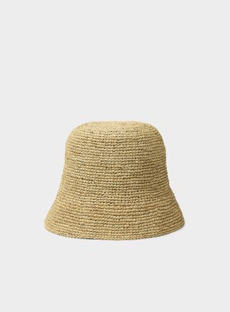 Ibeliv Womens Andao natural raffia Cloche Hat