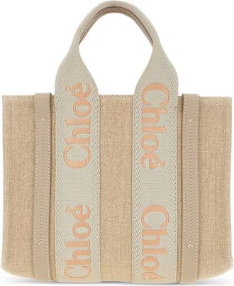 Chlo&eacute; Borsa tote Woody - Toni neutri