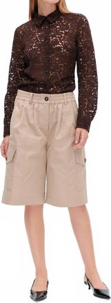 Baum Und Pferdgarten Neeto Twill Shorts In Savannah Tan