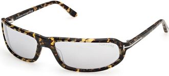 Tom Ford FT1400 ADDISON-02 55C Mens Sunglasses Tortoiseshell Size 64