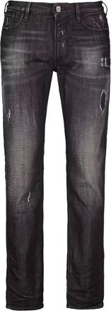 Emporio Armani Jeans con effetto vissuto - Nero