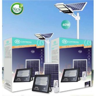 Trade Shop Trade Shop Traesio - Trade Shop - Faro Faretto Led Pannello Solare Fotovoltaico 40w Con Crepuscola Ip67 Led-9013