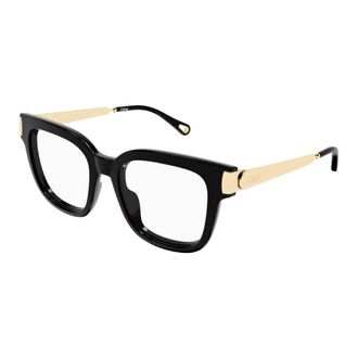 Chlo&eacute; Glasses, female, Black, Size: 52 MM Rectangular Eyeglasses