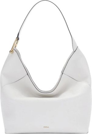 Furla Shoulder Bags, female, White, Size: ONE SIZE Lara Shoulder Bag L