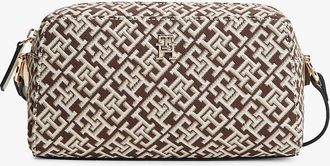 Tommy Hilfiger Womens Jacquard Monogram Crossbody Bag - Neutral Mono