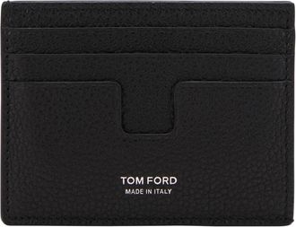 Tom Ford Wallets & Cardholders, male, Black, Size: ONE SIZE Grain Leather Classic Cardholder