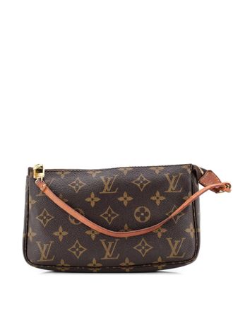 Louis Vuitton Pochette Accessoires NM Monogram Canvas clutch bag - Marrone