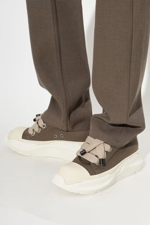 Rick Owens Sports Shoes With Platform Jumbolace Abstract Low Sneaks, Mens, Grey