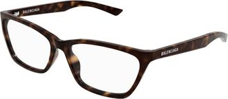 Balenciaga Cat-eye Montuur - Dames - Brillen - Bruin - 59 MM - Leer - Accessoires
