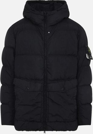 Stone Island Mens S0A23 Down Hooded Coat Black - Size: 40/Regular