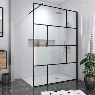 Aurlane Pack Mampara De Ducha 140x195 + Plato De Ducha Alicatable 90x140 Recortable