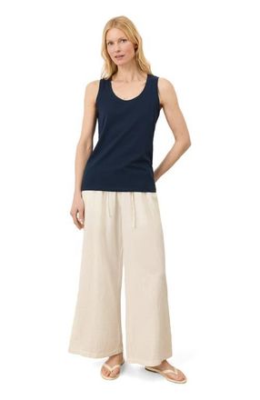 Pact Luxe Essential Scoop Neck Tank Made With Organic Cotton in Navy Blue at Nordstrom, Size Xx-Large
