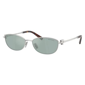 Tiffany & Co. Ovale zonnebril - unisex - Zonnebrillen - Grijs - 56 MM - Accessoires