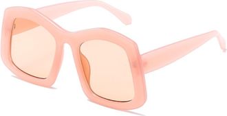 Generic Mens Vacation Sunglasses Driving Commuter Womens Sun Glasses(Pink)
