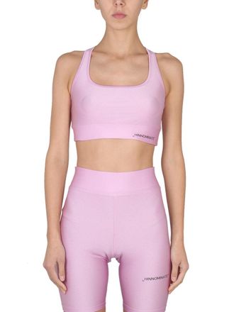 Hinnominate Lycra Logo Blouse - Purple