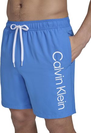 Calvin Klein Mens Volley Quick Dry Lightweight Swim Trunk Swimming Trunks, blue, S