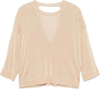 PESERICO Top in maglia fine - Toni neutri