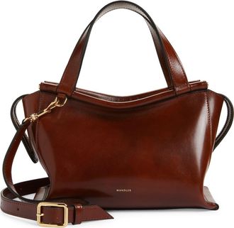 Wandler Ida Leather Top Handle Bag in Palissander Glaze 1775 at Nordstrom