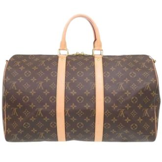 Louis Vuitton Vintage, unisex, Bruin, ONE Size, Leer, Pre-owned Boston Bag