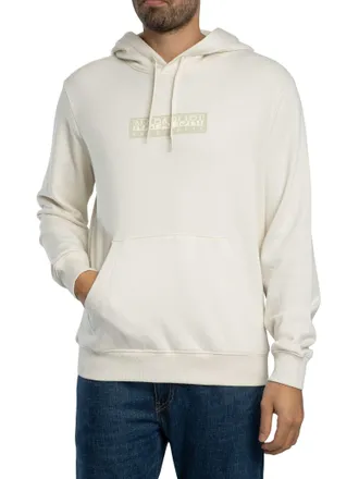 Napapijri Box-Logo Trui Met Capuchon, Wit