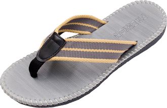 Generic 2026 Mens Slippers Men Summer Casual Outside Wear Beach Non Slip Breathable Flip Flops Clip Toes Big Size Flat Bottom Sandals (Grey, 5.5)