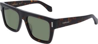 Ferragamo Sf 2063Se Zonnebril - Heren - Zonnebrillen - Bruin - 53 MM - Accessoires