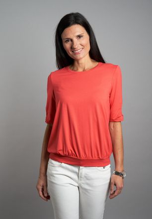 Seidel Moden Rundhalsshirt SEIDEL MODEN, Damen, Gr. 34, rosa (himbeer,46), Jersey, Obermaterial: 95% Viskose, 5% Elasthan, Rundhals, mit Cut Outs, Shirts Rundhalss