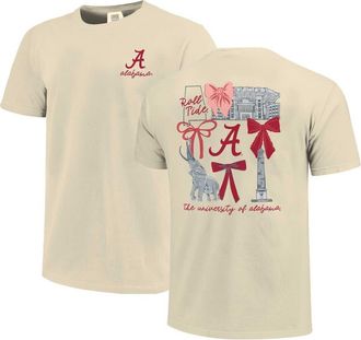 Comfort Colors Womens Comfort Colors Natural Alabama Crimson Tide Coquette T-Shirt at Nordstrom, Size Small