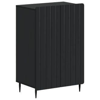 vidaXL Armario Zapatero Zwolle 59,5 X 39,5 X 91,5 Cm Negro Vidaxl