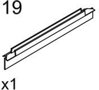 Saniclass onderkant strip 63.2cm voor Saniclass Cansano SW23871