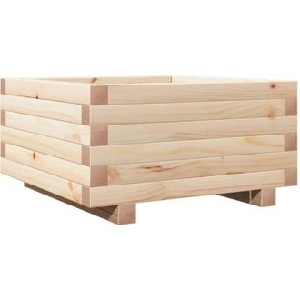 vidaXL Garden Planter 50x50x26.5 cm Solid Wood Pine Vidaxl