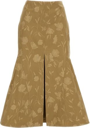 Erdem Midi Skirts - Dames - Midirokken - Beige - XS - Rokken
