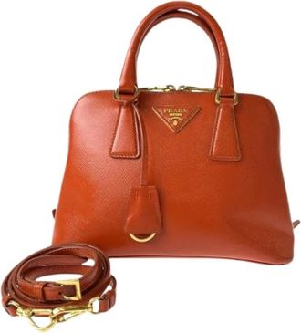 Prada Pre-owned Handbags, female, Orange, Size: ONE SIZE Pre-owned Vintage Handbag