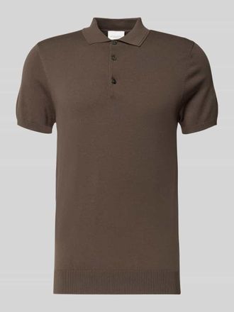 Profuomo Slim Fit Poloshirt mit Knopfleiste in Hellgruen, Gr&ouml;&szlig;e XXL