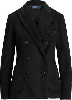 Ralph Lauren LOGO-CREST BRUSHED BLAZER