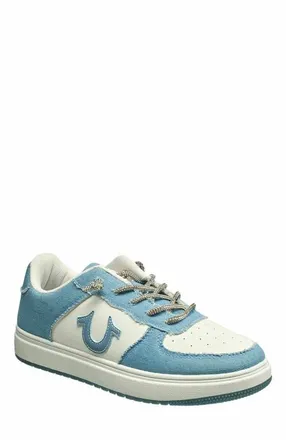 True Religion Allison Logo Sneaker in Light Blue Multi at Nordstrom, Size 10