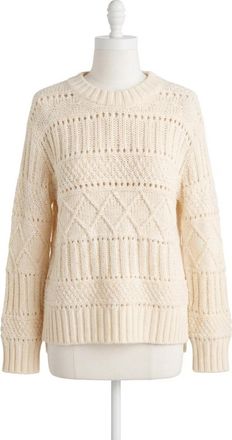 Z Supply Cento Cable Sweater In Warm White