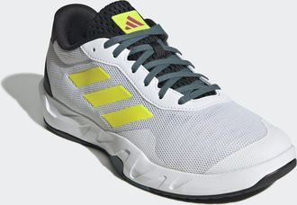 adidas Trainingsschuh ADIDAS PERFORMANCE AMPLIMOVE, Herren, Gr. 42,5, weiss (cloud wei&szlig;, lucid lemon, shock pink), Synthetik, Textil, Schuhe Trainingsschuh