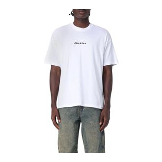 Dickies T-Shirts, male, White, M, Relaxed Fit Cotton Jersey Short Sleeve Crew Neck T-Shirt for Casual Wear