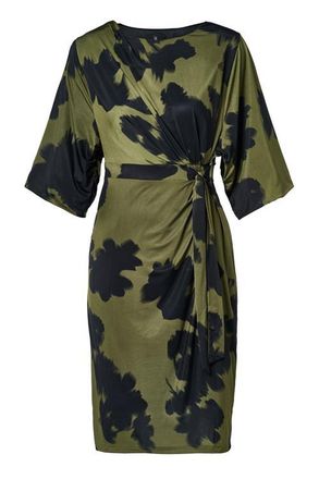 Mart Visser Milan Print Jurk Zwart / Groen