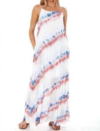 Young Fabulous & Broke Elie Trapeze Maxi Dress In Pool