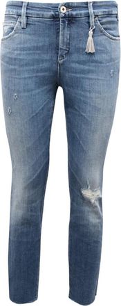 Cycle Vintage Skinny Enkelbroek - Dames - Slim Fit Jeans - Blauw - W29 - Katoen - Jeans